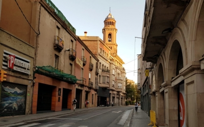 Imatge de la Via Massagué aquest matí | Raquel García